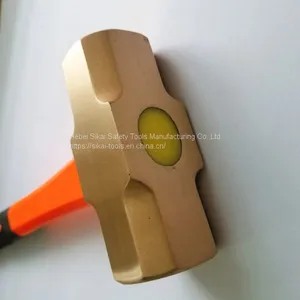 4 Lbs Fiberglass Handle Sledge Hammer BeCu Non Sparking Tools thumbnail-3