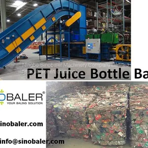 PET Juice Bottle Baler Machine thumbnail-1
