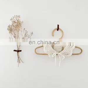 2020 Autumn New Ins Baby Girl Lotus Leaf Collar Wild Hand Hook Collar Baby Girl Cotton Hook Flower Collar Hollow thumbnail-2