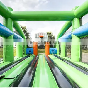 Multi Play Inflatable Basketball Bungee Run Game Field Outdoor Inflatable Sports Arena For Sale thumbnail-4