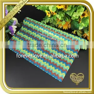 New Design Wholesale Hotfix Rhinestone Resin Striped Sheet FHRM-059 thumbnail-1