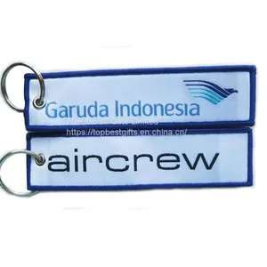 Custom Patch Keychain Woven With Embroidery thumbnail-1