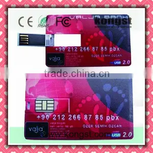 Business Credit Card USB Flash Swivel thumbnail-1