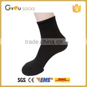 Men Solid Black Machine Knitted Cotton Dress-work Socsk thumbnail-1