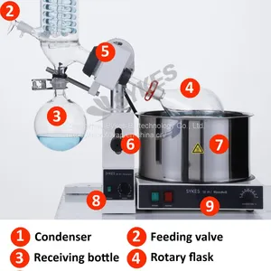 1L Laboratory Small Rotary Vacuum Evaporator Rotovap Rotavapor thumbnail-2
