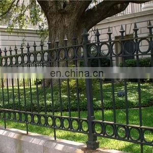 Decorative Wall Hot Dip Galvanized Steel Palisade Fence for Small Garden From China thumbnail-4