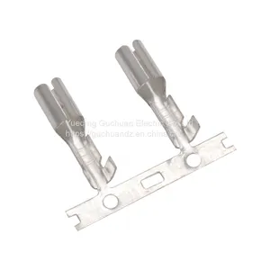 4.0 Horizontal Strap Head Spring Socket Terminal Horizontal Feed Brass Tin Plated thumbnail-1