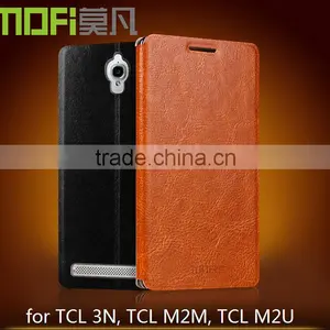 MOFi RUI Series PU Leather Flip Mobile Phone Cases Cover for TCL 3N, TCL M2M, TCL M2U thumbnail-1