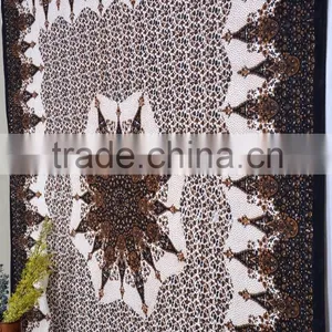 Indian Tapestry Cotton Dark Brown Floral Print Vintage Wall Hanging Tapestries Throw Mandala Print Bedsheet thumbnail-4