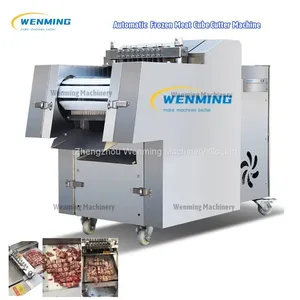 Fully Automatic Commercial Meat Cuber Chicken Cutting Machine Chicken Cube Cutter Best Price thumbnail-3