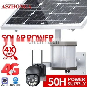 HD 1080P WIFI Security IP Camera Wireless 2MP 3G 4G SIM Card Outdoor PTZ CCTV Surveillance Cam 40W 20A Battery Solar Panel CamHi thumbnail-2