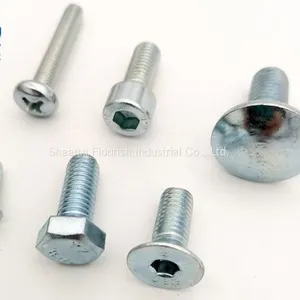 Steel Mechanical Fixings and Fasteners Machine Screws With Different Head Types and Specifications thumbnail-1