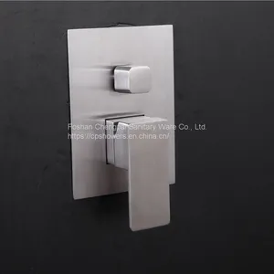 Large Size Shower Set Ceiling Mounted Rain Shower Head With Shower Arm Shower Mixer LED Light thumbnail-3