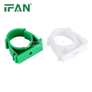 IFAN Factory Direct Sale Plastic Maliter PPR Pipe Fitting White Pipe Clip thumbnail-3