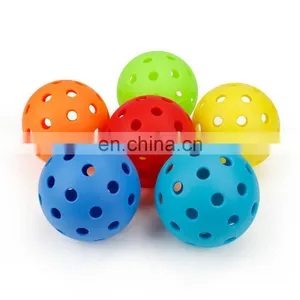 High Quality and Durable Indoor 74mm 26-hole USAPA Approve Pickleball Balls thumbnail-1