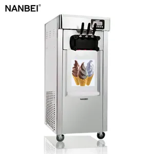 3 Flavors Mini Vertical Instant Ice Cream Rolls Machine thumbnail-1