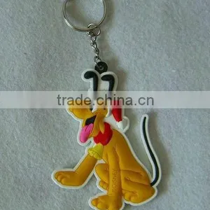 Cartoon 3d Rubber Keychain, Souvenir PVC Keyring Guangzhou Manufacturer thumbnail-1