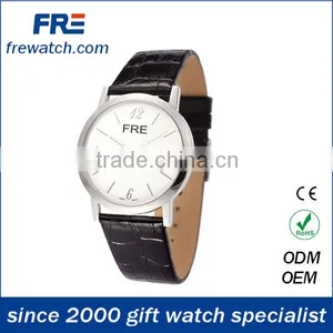 Classical Mens Leather Wrist Watch With Quartz Movement Gent's Wrist Watch thumbnail-1