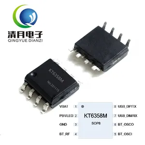 KT6358M BLE Master Bluetooth Chip IC Auto Connect Slave Module Support AT Command UART Control by STM32MCU ESP32 Arduino SOP8 Transparent Transmission thumbnail-1