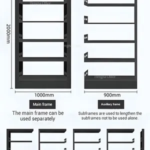 Superior Quality Modular Academic Steel Library Shelves With Booktop Design : Perfect for Libraries, Offices, and Homes-OEM/ODM thumbnail-5