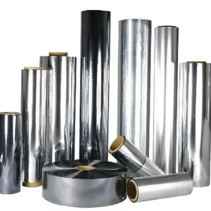 12 Micron Metalized PET/LDPE Plastic Coated Laminated Film Aluminum Foil Roll thumbnail-4