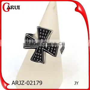 Classic Design Custom Made Stainless Steel Ring Men's Cross Rings thumbnail-2