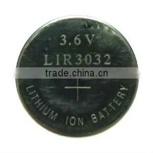 3.6v Li-ion Button Rechargeable Battery Lithium Ion Battery thumbnail-1