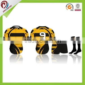 100% Polyester Custom Rugby Jersey New Design Custom Rugby Ball,south Africa Rugby Jersey thumbnail-3