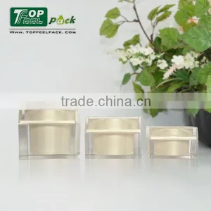 Fancy 30ml/50ml/80ml Cosmetic Plastic Acrylic Jar in Square Shape thumbnail-2