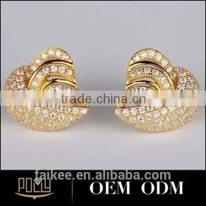 Hot Sell New Goods 925 Sterling Silver Crystal Earring Cuffs thumbnail-2