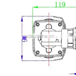 Electronic HD CVI CCTV Camera 1080P Sony IMX222 Sensor Camera PAL Signal System ICR 3DNR CVI Camera thumbnail-3