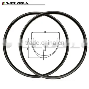 Velosa Chinese 29er Carbon Asymmetric AM Mtb Rims Width 35 mm Offset Rim thumbnail-1