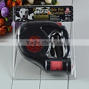 New 2016 Pet Traction Comes Empty Garbage Bags Triple Automatic Retractable Dog Leash With LED Light Pet Traction 4 Colored 4.5m thumbnail-6