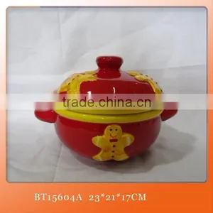 Christmas Penguin Ceramic Cookie Jar thumbnail-3
