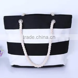 Fashion Charm Joint Canvas Beach Bags Yiwu China Dropship Company Quality Choice thumbnail-2
