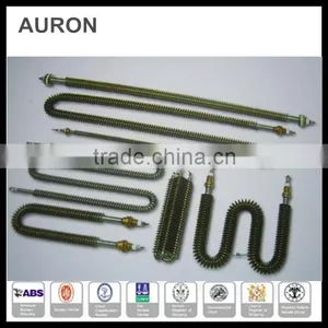 AURON ASTM A269 316 Stainless Steel W Type Industrial Finned Immersion Tubular Heater thumbnail-1