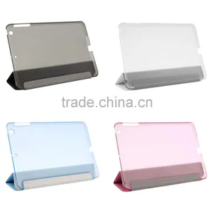 Ultra Slim Tri-Fold PU Leather Case With Crystal Hard Back Smart Stand Case Cover for IPad Mini 1 2 3 7.9" Tablet Flip Cover thumbnail-5