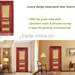 Single Door Sandwich Panel Interior 3 Panel Solid Wooden Door thumbnail-2