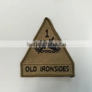 Latest Design Custom 100% Polyester Good Quality Embroidery Army Badge for Uniform thumbnail-2