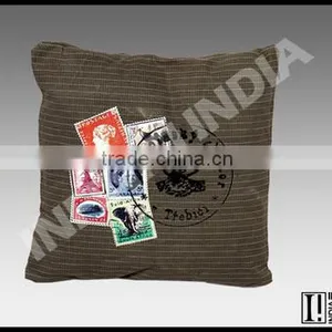VINTAGE PLAIN CANVAS CUSHION ,VINTAGE CUSHION thumbnail-1