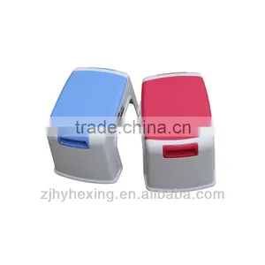 Portable Square Plastic Stool With Smooth Lines thumbnail-1