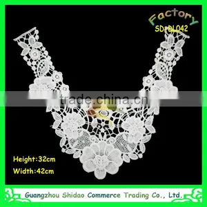 High Quality Latest Fashion Appliques Wholesale Patch Lace Collar thumbnail-4