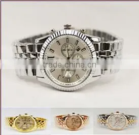 Hot M Brand Luuy ROMA Dial Stainless Steel Quartz Watch Women Lady / w of the Original Gold Silver Rose Gold LOGO thumbnail-1