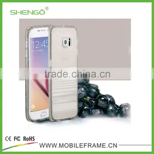 Colorful TPU Case for Samsung Galaxy S6 Edge With Diamond thumbnail-4
