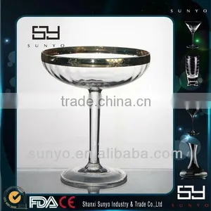Gold Rim Glass Margarita Cup With Best Price thumbnail-1