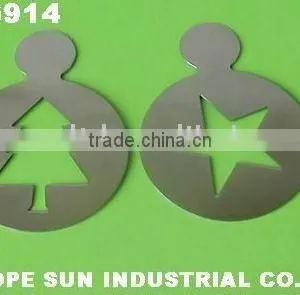 Stainless Steel Coffee Stencil Set of 2 Pcs for Christmas thumbnail-1