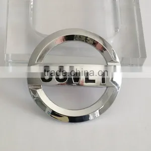 Custom ABS Plastic Chrome Emblem Round Car Logo Badges thumbnail-4