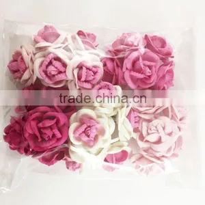All Pink, Large Handmade Mulberry Paper Flower, Wedding Party, Scrap-booking Crafts thumbnail-2