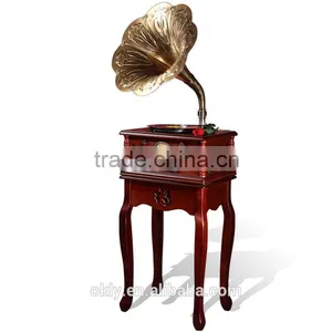 2015 Hottest Popular Antique Gramophone Replica With RCA Audio Output thumbnail-3