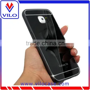 Hot Selling Aluminum Frame Bumper Case With Acylic Back Cover for Samsung S6 thumbnail-6